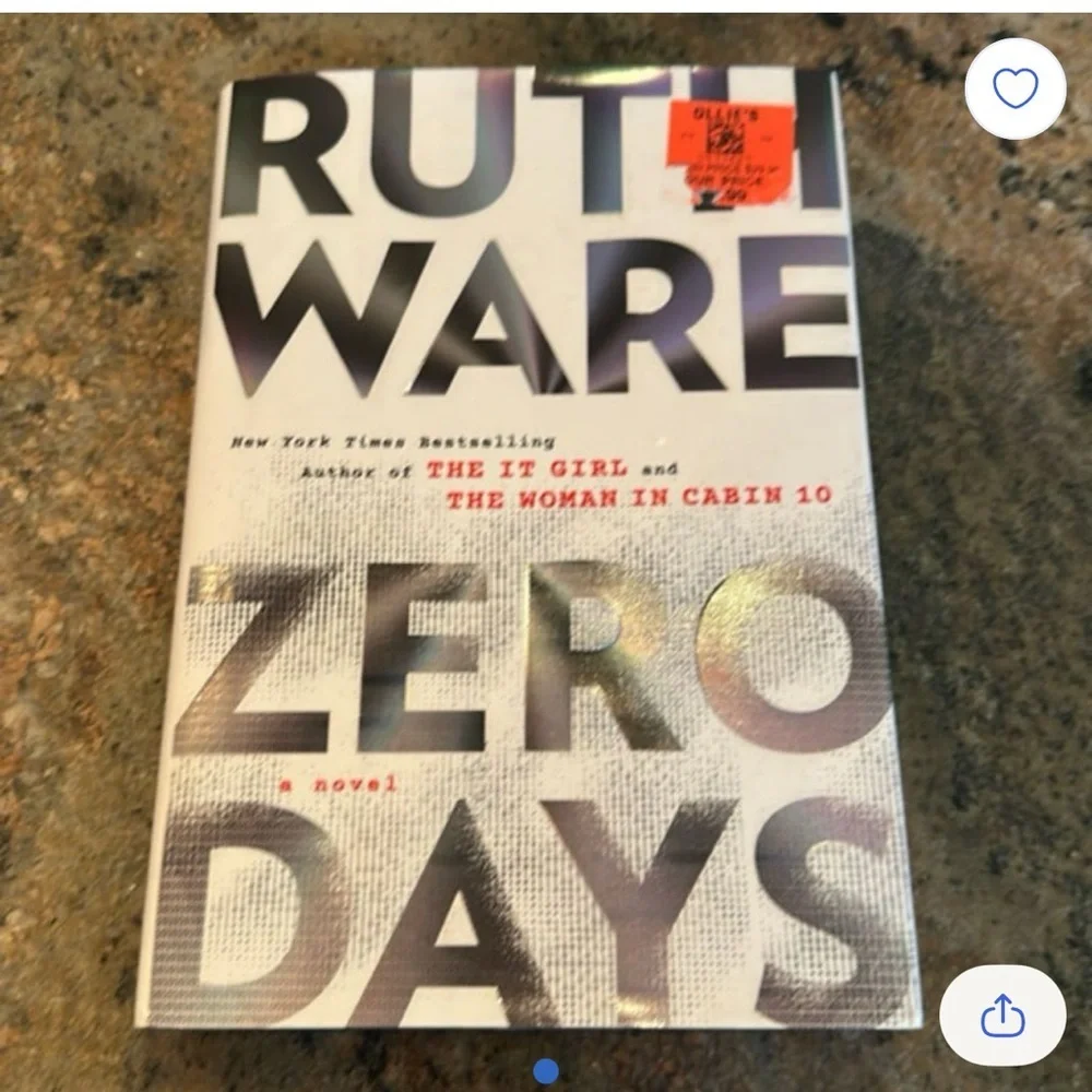 Zero Days Novel by Ruth Ware